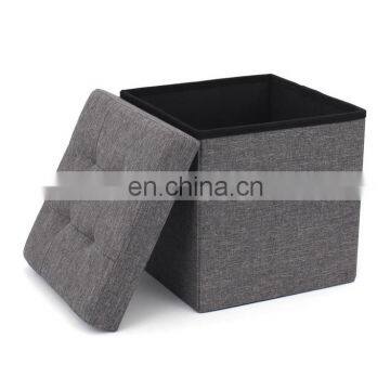 RTS High Quality and Low Manufactory Price Modern Home Furniture Dark Grey Folding Stool With Four Air Hole