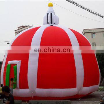 Light Red Fabric Building Structure Tent Inflatable For Attractions