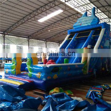 Outdoor Playground Inflatable Shark Slide For Children Amusement Park photo-2