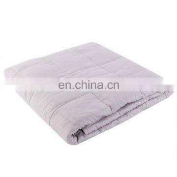 Hot Sale Customized Color 300TC 15/20/25lbs Cotton Sensory Two-tone Weighted Blanket For Adults photo-3