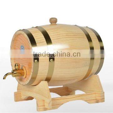 Natural color varnishing oak barrels for wine 3L