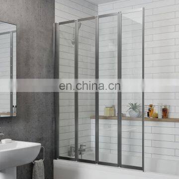 Tempered glass sliding shower room glass shower screen