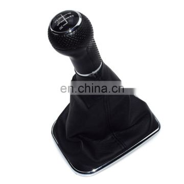 Black Gear Shift Knob Cover Gaitor Boot Fit For VW 98-04 5-Speed