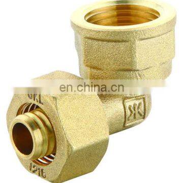 good quality brass compression sanitary fitting for copper pipe elbow brass fittings pipe extension fitting