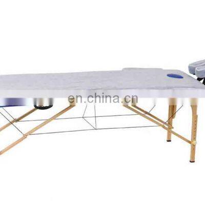 Blue White Pink Disposable Nonwoven Customized Bedsheets Patient Underpad for Hospital Beauty&message Salon photo-3