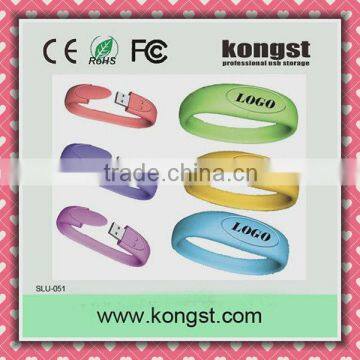 Bracelet Bulk 1GB USB Flash Drives,Colorful Waterproof USB Bracelet,promotional Waterproof Silicone Wristband USB Flash Stick photo-2