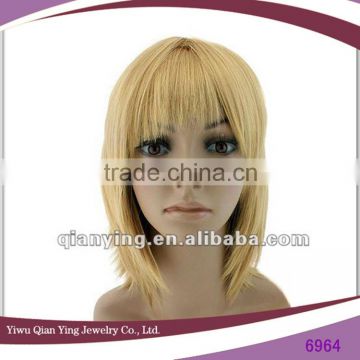 short blond synthetic cosplay boys /male wigs