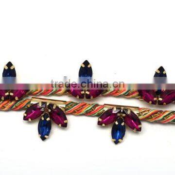 Latest Design Popular Fashion African Beads Jewelry Set Handmade Indian Jewelry Necklace and Earring Bracelet Set photo-6