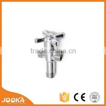 Wholesale chrome plated 3-way angle valve with cross handle