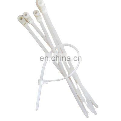 Black & White 200mm Releasable Cable Ties Reusable Cable ties Loop Wrap Nylon zip ties BundleTies