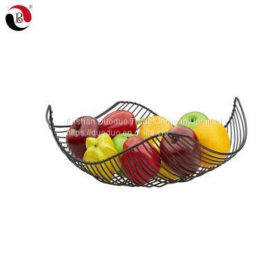 Metal Wire Storage Rack Home Decor Kitchen Banana Vegetable Fruit Basket