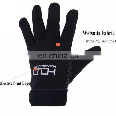 HDD Black in Stock Silicon Coating Anti-slip Outdoor Sports Gloves photo-3