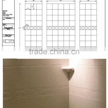 Classic Cultured Marble Shower Surround, Cast Marble Shower Panel, Shower Surround Kits photo-5