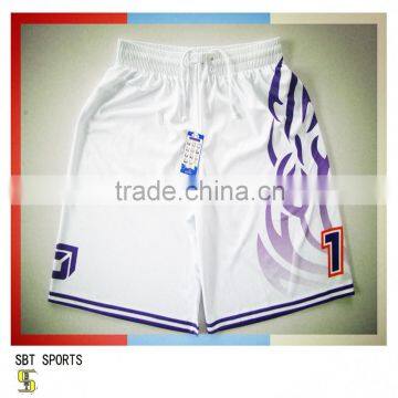 High quality sublimated new design sports basketball shorts