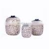 Middle Eastern Style Crack Patterned Hand Drawn Series Grey Pale Ceramic Antic Vase For Home Decoration
