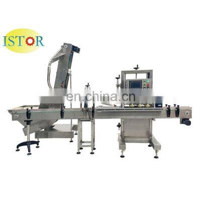 Factory sale Automatic bottle jar capping machine with cap feeder