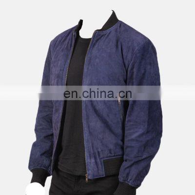 New arrival fabulous color and design men leather jacket with stylish zip Pakistan leather jackets