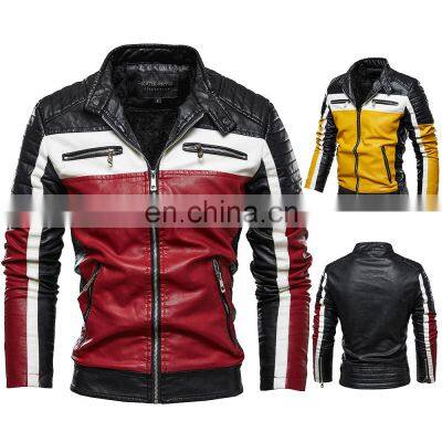 Hot Selling Men Jacket Plus Size motorcycle quilted bomber jacket Puffer Bomber Winter Windbreaker Jacket