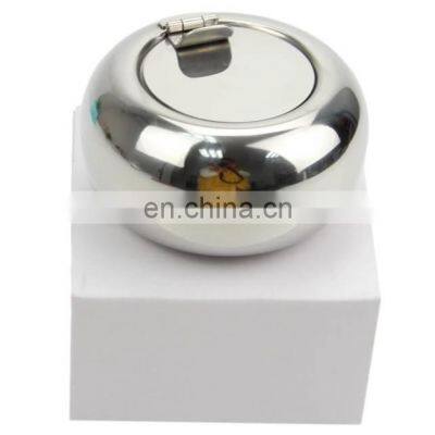 High Quality Stainless Steel Modern Tabletop Ashtray With Lid Indoor photo-5