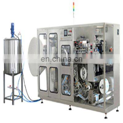 High speed wet tissue production line cheap price baby wet wipes folding machine