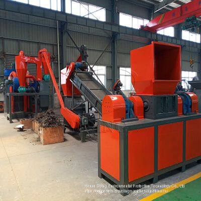 automatic 99% recycling rate air conditioner/refrigerator radiator crusher recycling machine