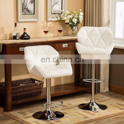 Wholesale price modern luxury high back pu bar stool