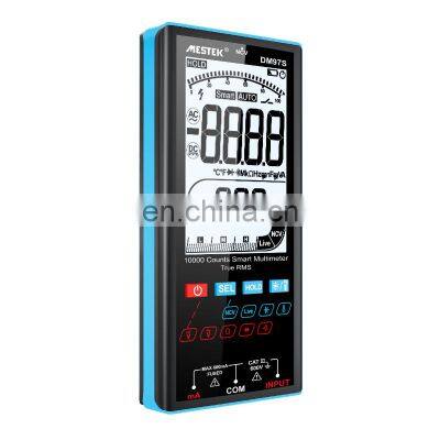 Mestek AC DC Voltage Temperature Measure Digital Multimeter With Frequency NCV Ture RMS Large Screen 9999 Count Smart Multimeter