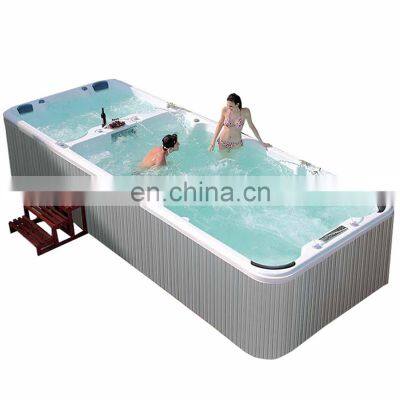 large outdoor freestanding fibreglass balboa swim spa hot tub swimming pools bathtub 6m for family