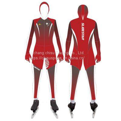 custom no MOQ speed skating skin suit short track cut proof suit comfortable short track speed racing Waterproof skating suit