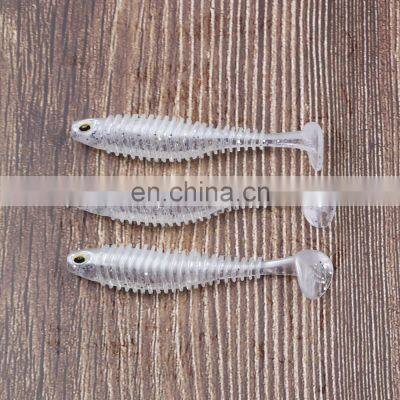 JOHNCOO Vivid Colorful Carp Soft Baits 80mm 110mm Fishing Lure Fishing Worms Red and White photo-2