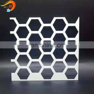 Exterior Decorative Security Hexagonal Perforated Screen Fence Producer