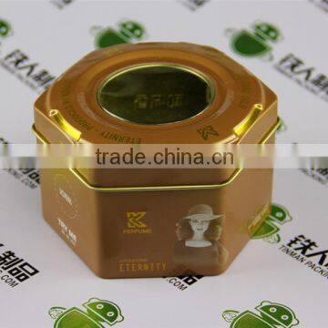 Cosmetic Packaging Window Tin Container