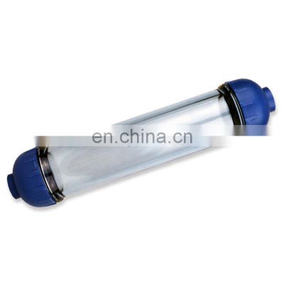 DIY resin water filter housing fill t33 shell filter tube transparent clear small T33 filter cartridge housing