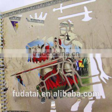 FDT custom concealed wire-o hard cover drawing stencil book