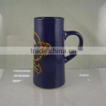 purple big ceramic mug and cup