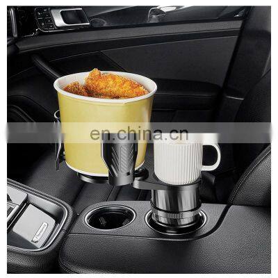 Verified Smart Custom Accessories Seat Organizer Plastic Fries Dual Multifunction Car Cup Holder photo-3