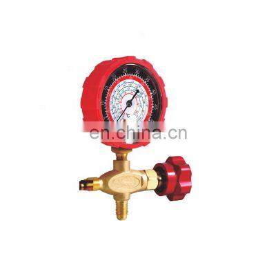 CT-466 A Brass Single Manifold Gauge Set HVAC Refrigeration System Auto Air Conditioner AC Charging R134A R22 R502 Hvac Gauges photo-3