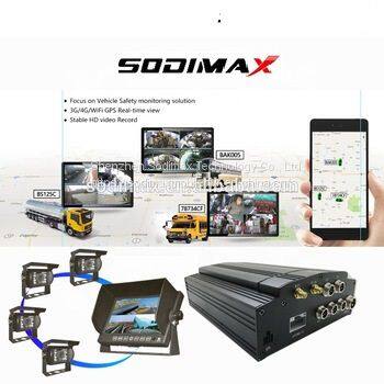 3G Real Time GPS Auto Fleet Management HDD MDVR 4CH Camera System Vehicle Mobile DVR photo-3