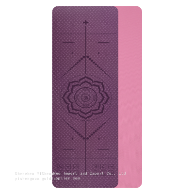 Home Use Pilates Eco Non Slip Sharp Shape Dual Tpe Yoga Mat Tpe Yoga Mat Eco Friendly photo-5