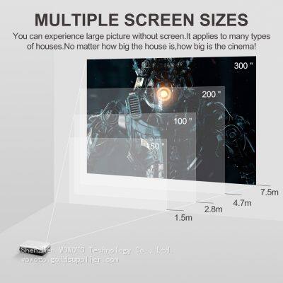 WOWOTO H10S Mini 3D Movie DLP Projector Full HD Home Theater Cinema 1080p Smart Android 4K Portable Projector photo-3