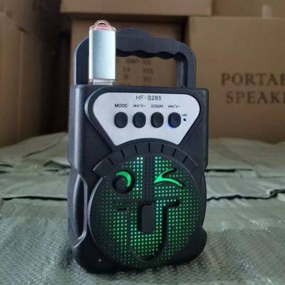 HF 285 New Design Wireless Speakers With RGB Lights Hand-held Portable 3inch Small Stereo Little Cute Face Speaker photo-2