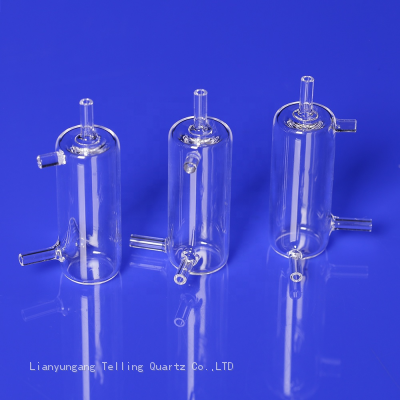 Customized Quartz Glass Overflow Tube Quartz Parts for High-precious Instruments photo-2