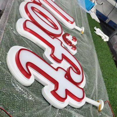 Acrylic Luminous Words Mini Words Resin Outdoor Advertising Back Luminous Stainless Steel Advertising photo-5