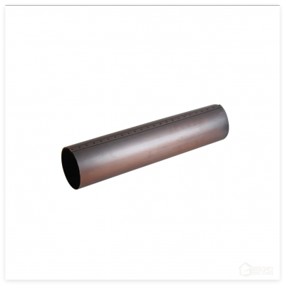 Seamed Round copper downspout