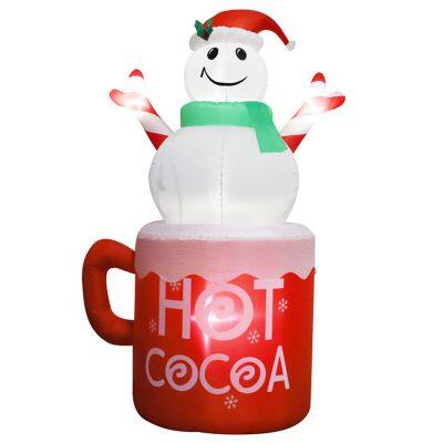Xmas yard inflatable with Snowman inflatable – Perfect for Xmas Decor