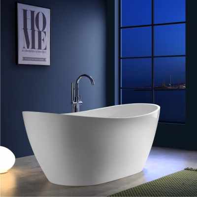 New Design Bathroom Acrylic Freestanding Bathtub for One Person Bath Tub for Adult photo-3