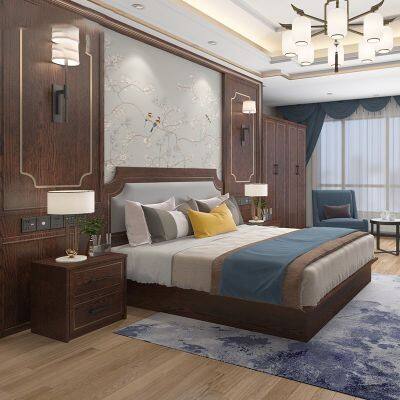 Guangdong Classical 5 Star Modern Bedroom Luxury Design Motel 6 Hotel Guest Room Furniture Sets photo-5