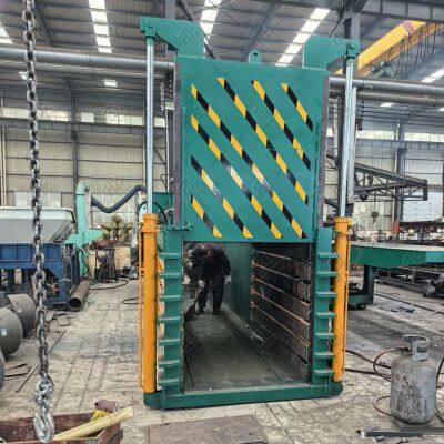 Reliable Hdpe Tin Can Waste Paper Baler Fast Compression Large Bale Size Horizontal Hydraulic Baler