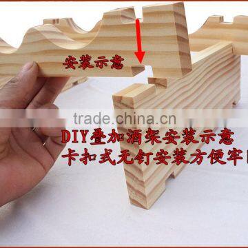 Solid Wood Display Wooden Wine Rack/shelf,cabinet Wine Glass Rack photo-5