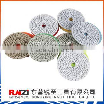 Wet and Dry Flexible Resin Diamond Floor Polishing Pads For Marble